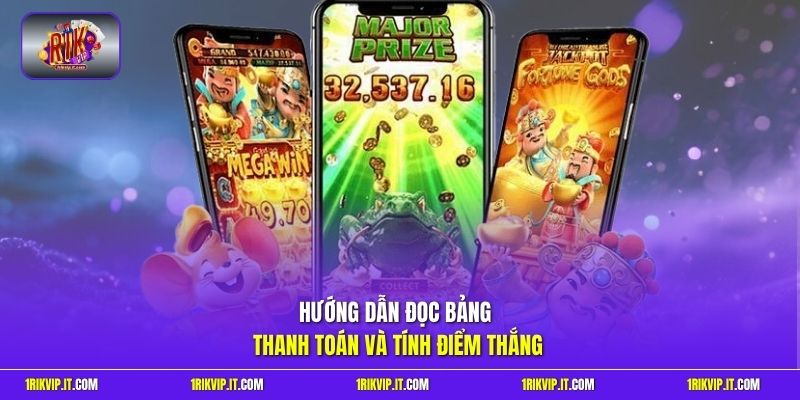 Hướng dẫn đọc bảng thanh toán và tính điểm thắng