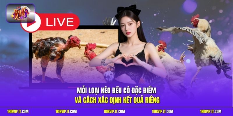 Mỗi loại kèo đều có đặc điểm và cách xác định kết quả riêng
